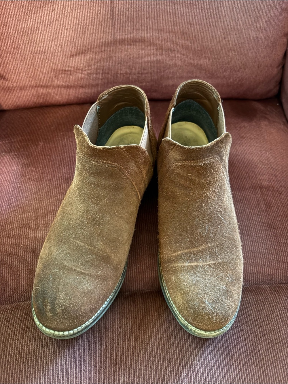 Clarks Brown Suede Chelsea Ankle Boots